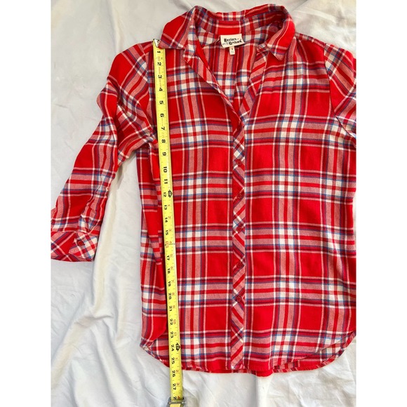 Hester & Orchard button up half sleeve flannel size small - Picture 10 of 11
